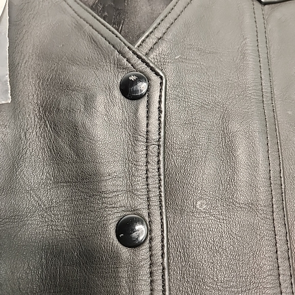 Women's Leather Motorcycle Vest Small - Picture 4 of 7